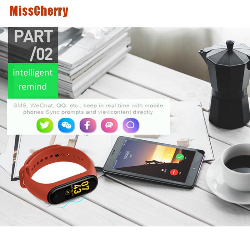 Đồng Hồ Thông Minh M4 M Band 4 Chống Thấm Nước Kèm Phụ Kiện