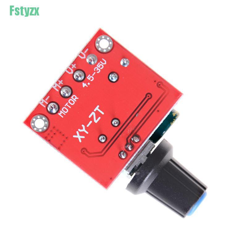 fstyzx Mini DC Motor PWM Speed Controller 5A 4.5V-35V Speed Control Switch LED Dimmer