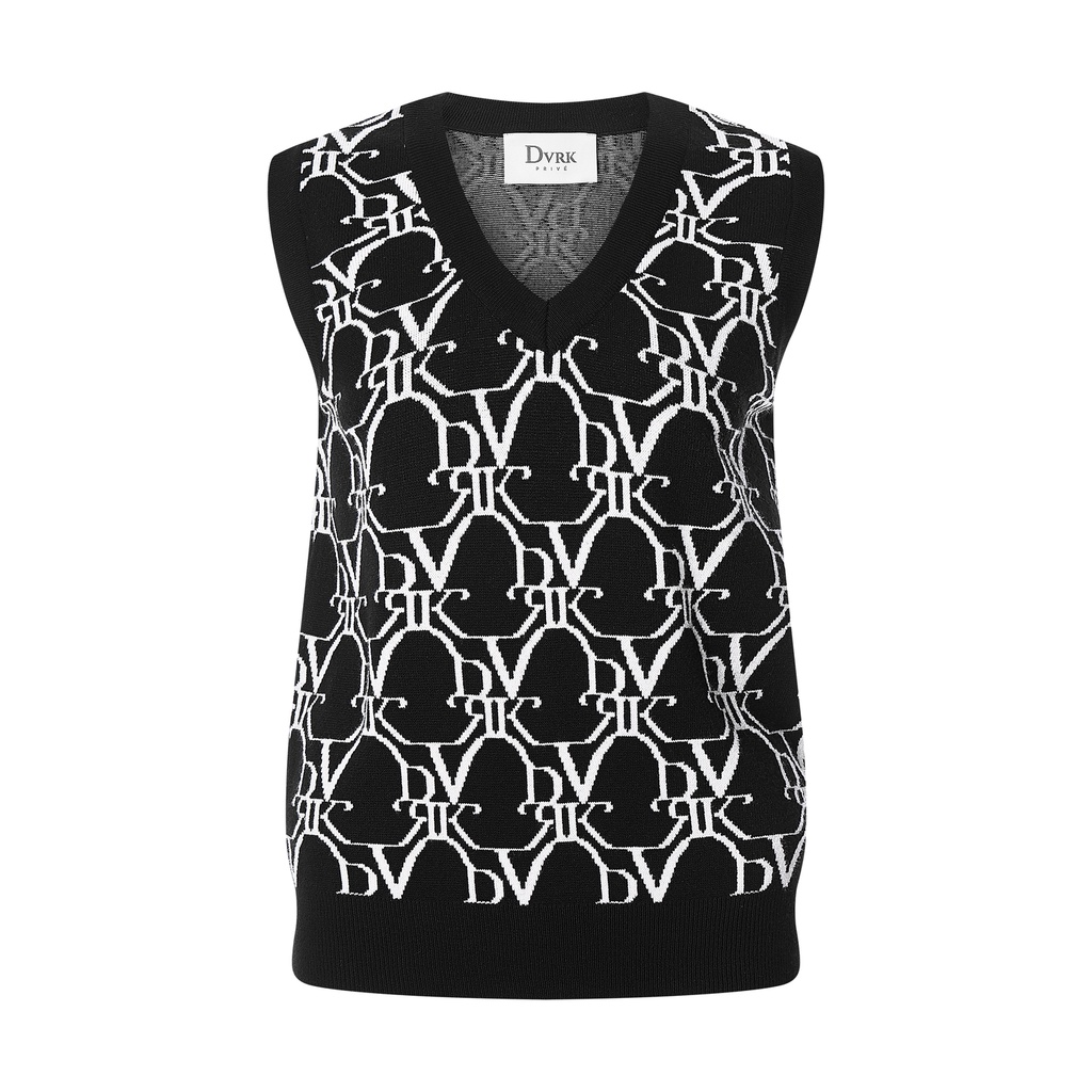 DVRK - Áo ghile nữ PRIVÉ họa tiết Monogram-DVRK-21SS