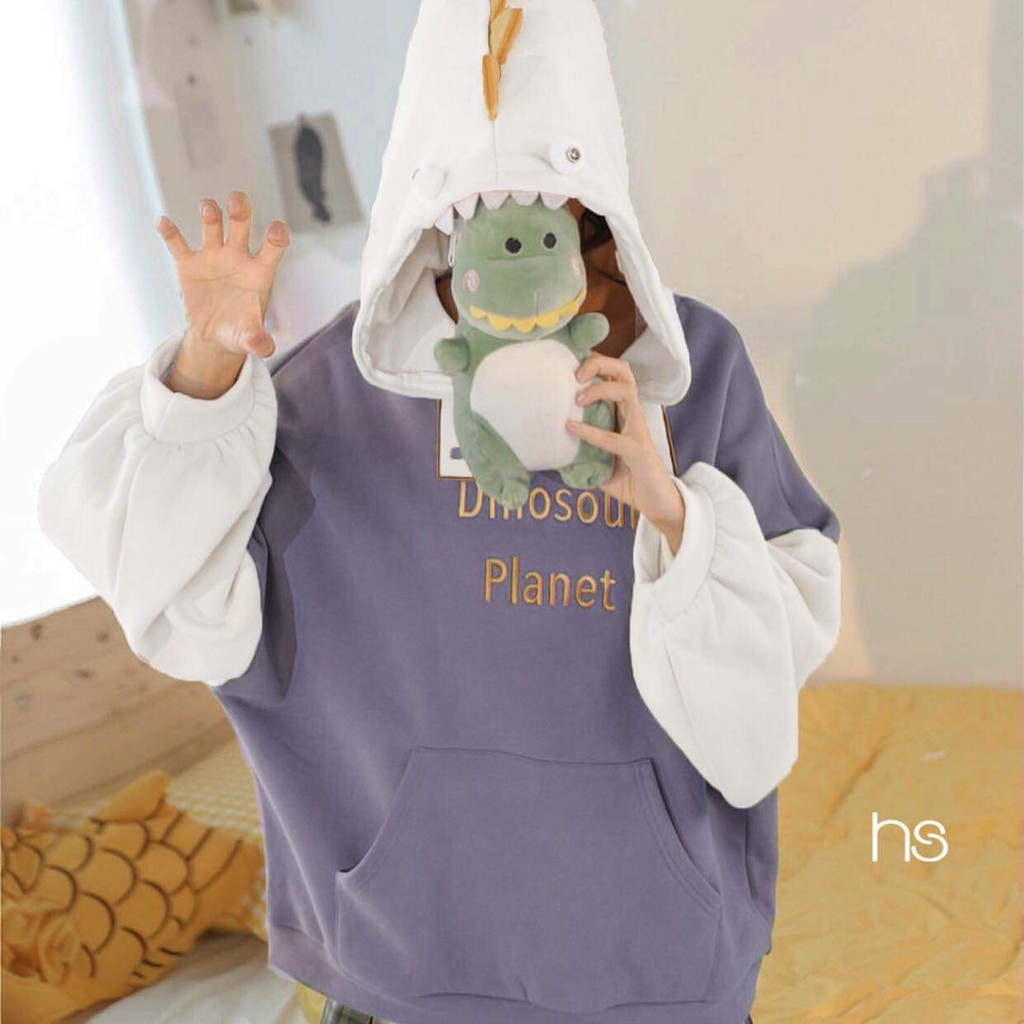 Áo Hoodie Dino - Áo Hoodie Chất Nỉ Ngoại - Có Ảnh Thật Kèm Đánh Giá Ellie Store_Mã 483