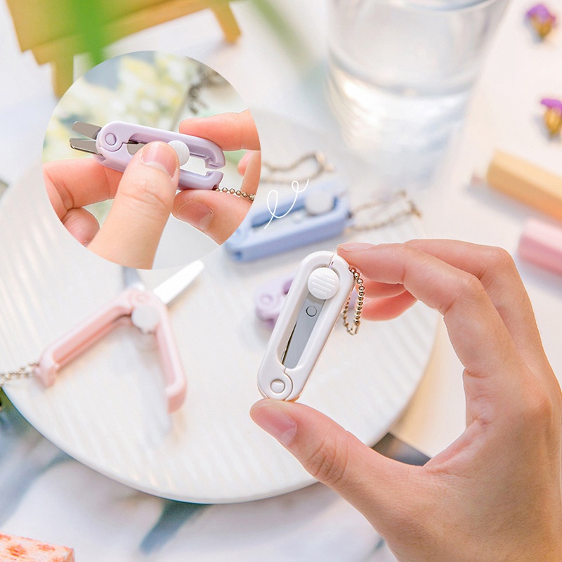 Kéo Gấp Mini Cắt Giấy Đơn Giản Sáng Tạo