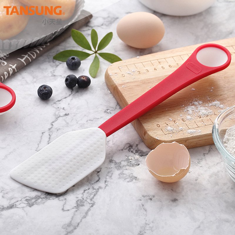 Phới dẹt dùng vét bột, nấu ăn làm bánh - kèm đầu teaspoon