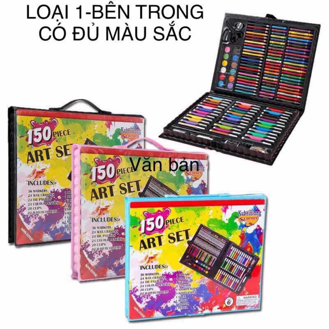 Set tô màu 150 món hàng loại 1