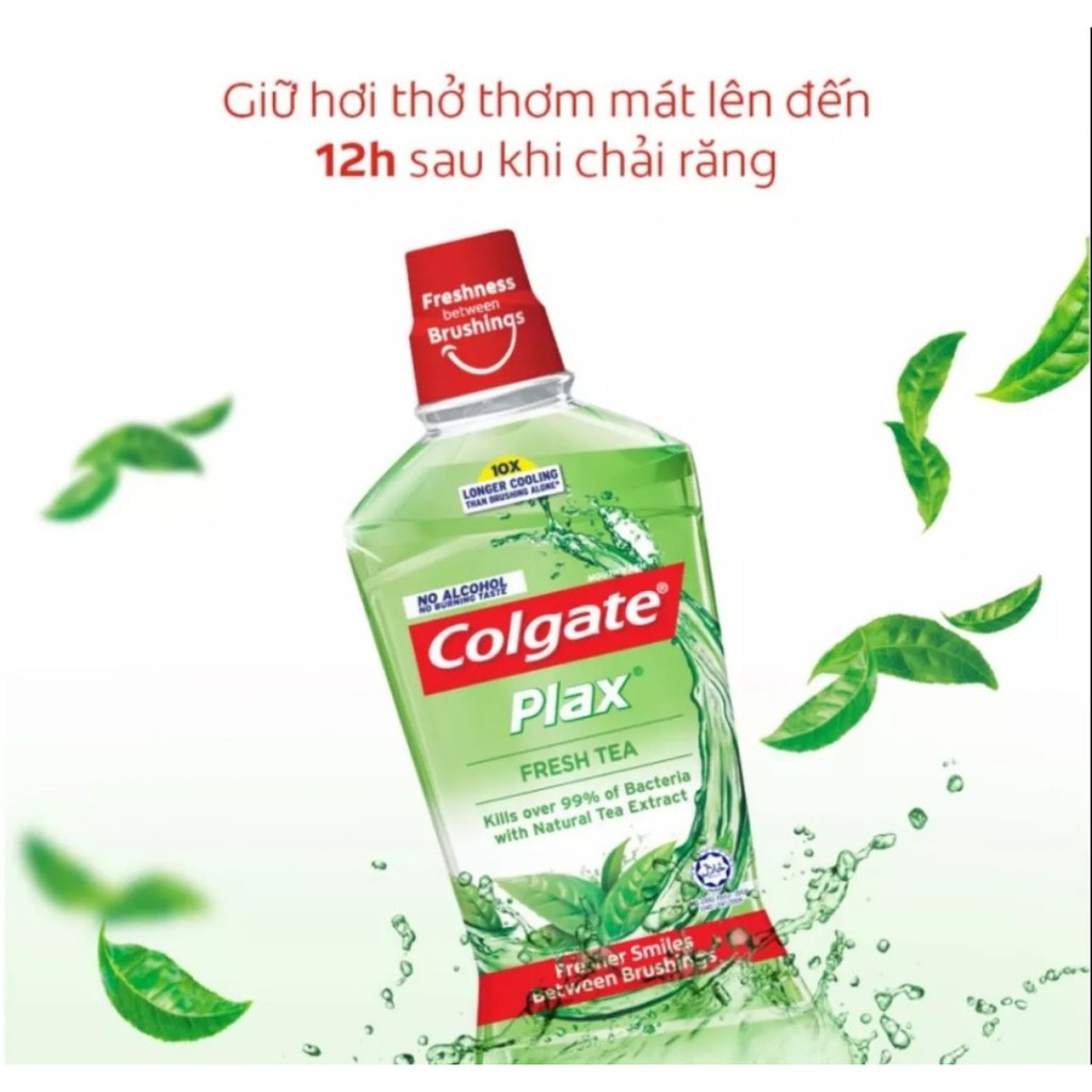 Date 06/2024 - Nước súc miệng Colgate Trà Xanh / Bạc Hà 500ml