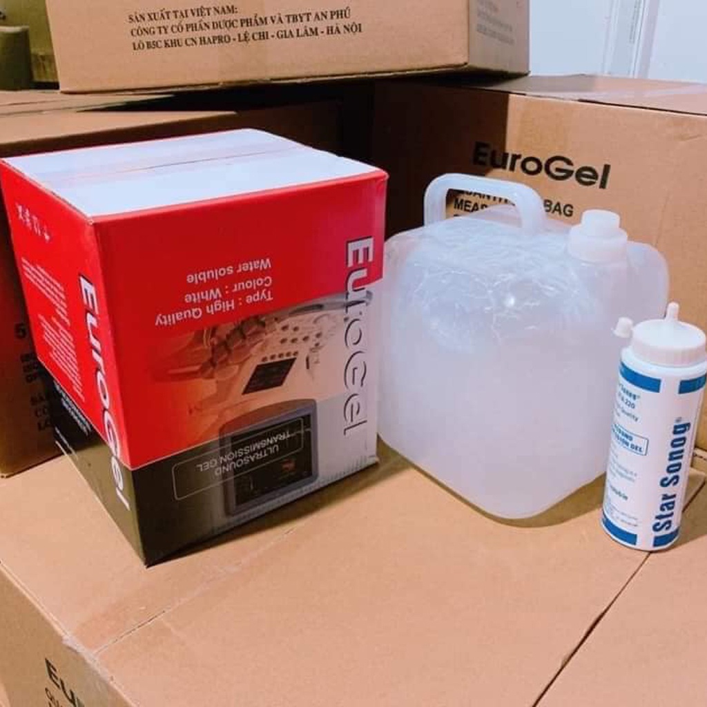 Gel Siêu Âm Màu Trắng - Gel Lạnh Triệt Lông Euro - Thẩm Mỹ Huyền Trang NANOCEE