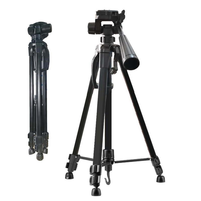 Chân máy ảnh Tripod cao 160cm - tặng kẹp điện thoại