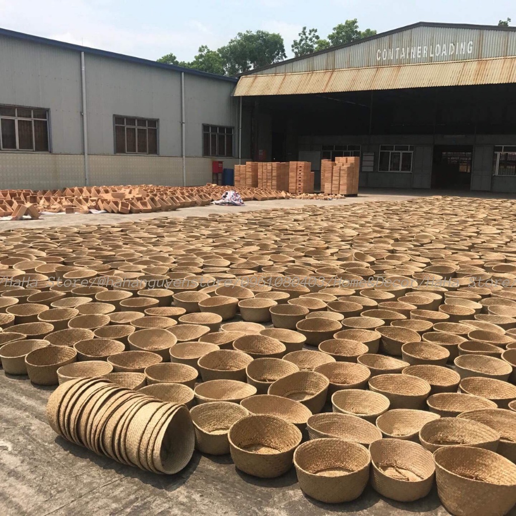 Giỏ cói DECOR nhà cửa - Trồng cây cảnh GCD01