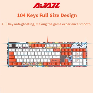 Ajazz DKM150 104-key backlit mechanical gaming keyboard