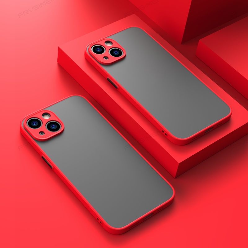 Ốp điện thoại TPU + PC + silicon mềm mặt nhám thích hợp cho Apple iPhone 13 Pro Max 13 Mini iP13 Max 13 Plus 13 Pro