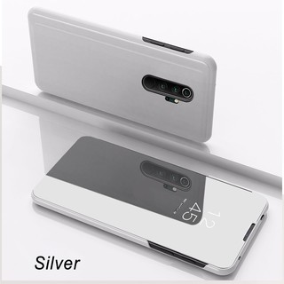 Xiaomi Redmi Note 8 8 Pro Flip Case Smart Luxury Plating View Mirror Covers