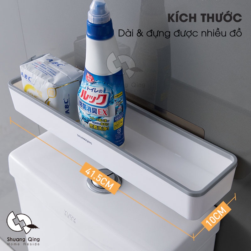 Kệ Đựng Đồ Nhà Vệ Sinh Dán Tường SHUANGQING Để Trên Bồn Cầu SQ5305a