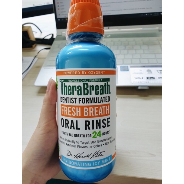 Nước súc miệng giảm hôi miệng TheraBreath - CHÍNH HÃNG