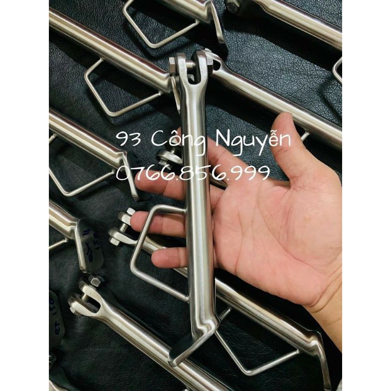 chân chống nghiêng wave, dream inox 304