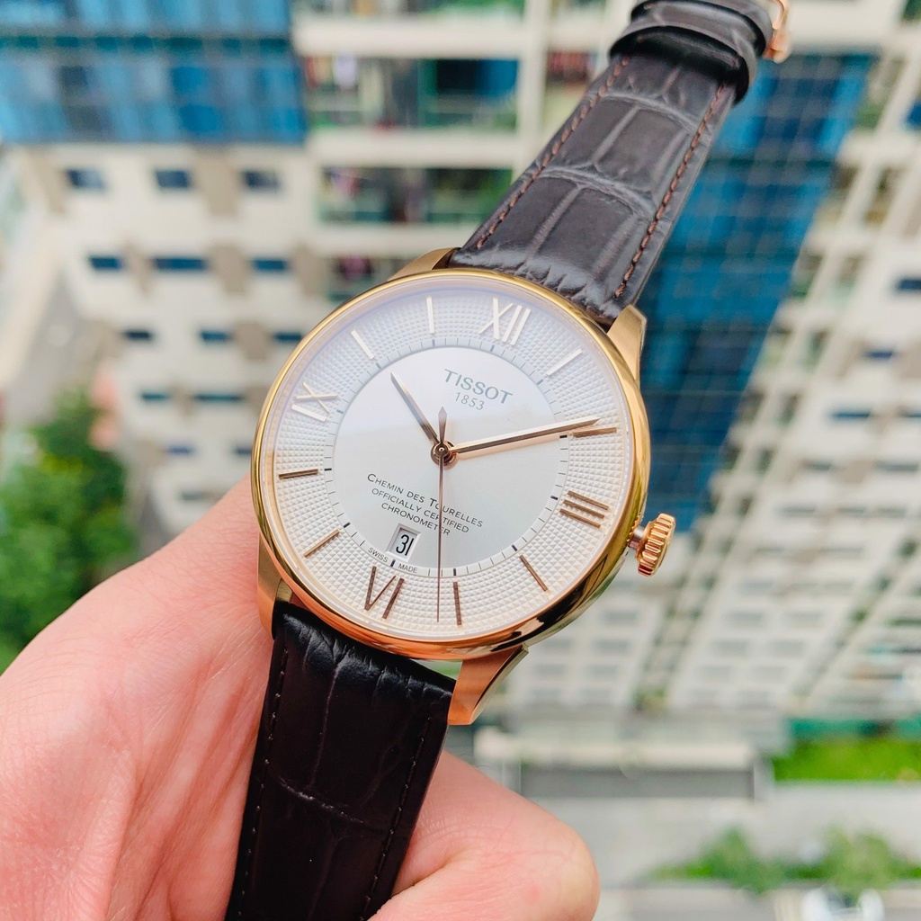 [ Bảo Hành 24 Tháng ] Đồng Hồ - Đồng Hồ Nam Cơ Tissot Dây Da - Có Lịch Ngày - Dây Da Thật Cao Cấp - Sang Trọng, Đẳng Cấp