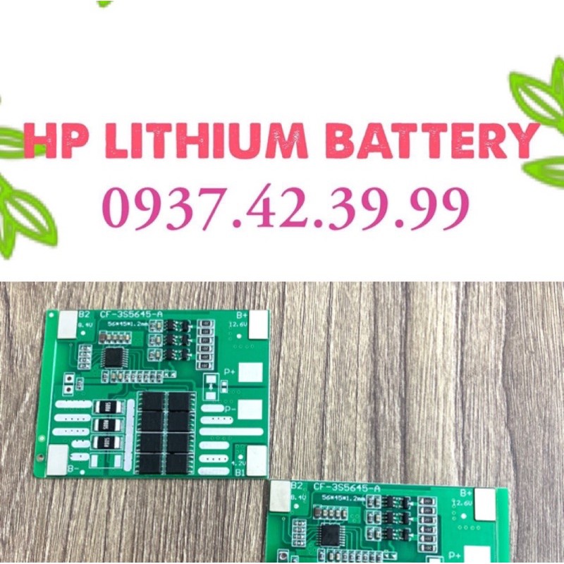 Mạch bảo vệ pin Lion 12.6v 3S30A có cân bằng