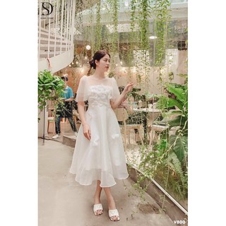 ĐẦM MIDI HOA NỔI