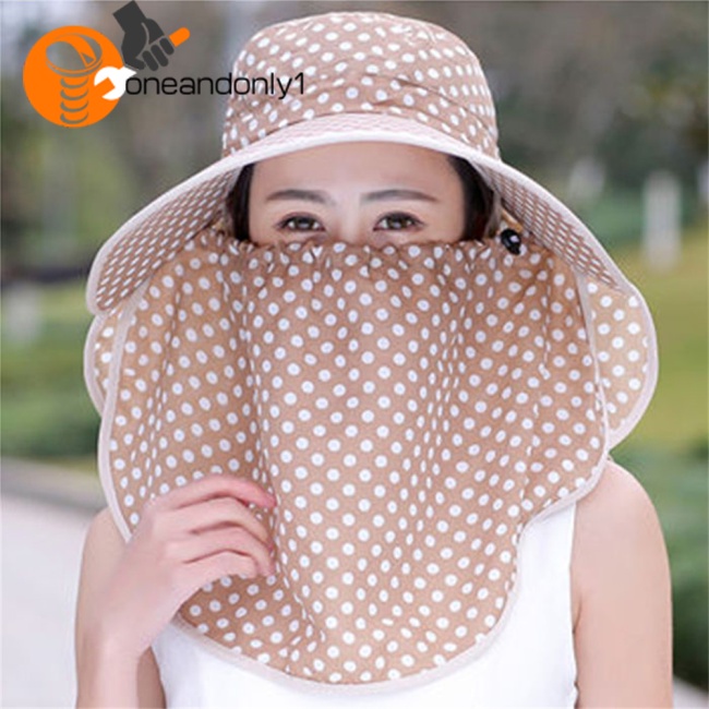 Nón Chống Nắng / Tia uv / Gió Kèm Tấm Che Mặt Tiện Dụng Cho Hoạt Động Ngoài Trời