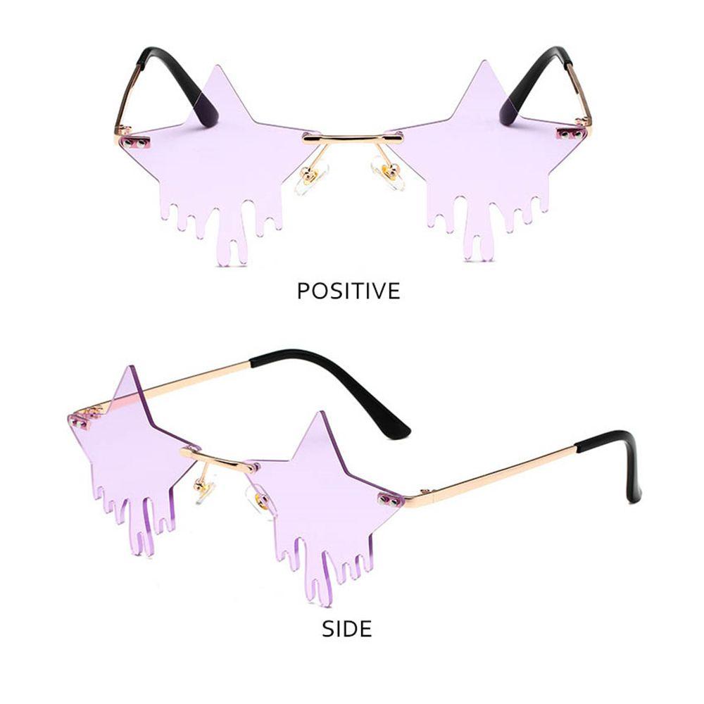 HS Kính Mát Không Gọng Hình Ngôi Sao Hóa Trang Halloween