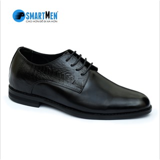 Giày tây công sở SMARTMEN tăng chiều cao màu đen GC-88