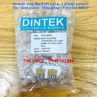 Đầu mạng RJ45 Cat 6 DINTEK chính hãng (1501-88027)