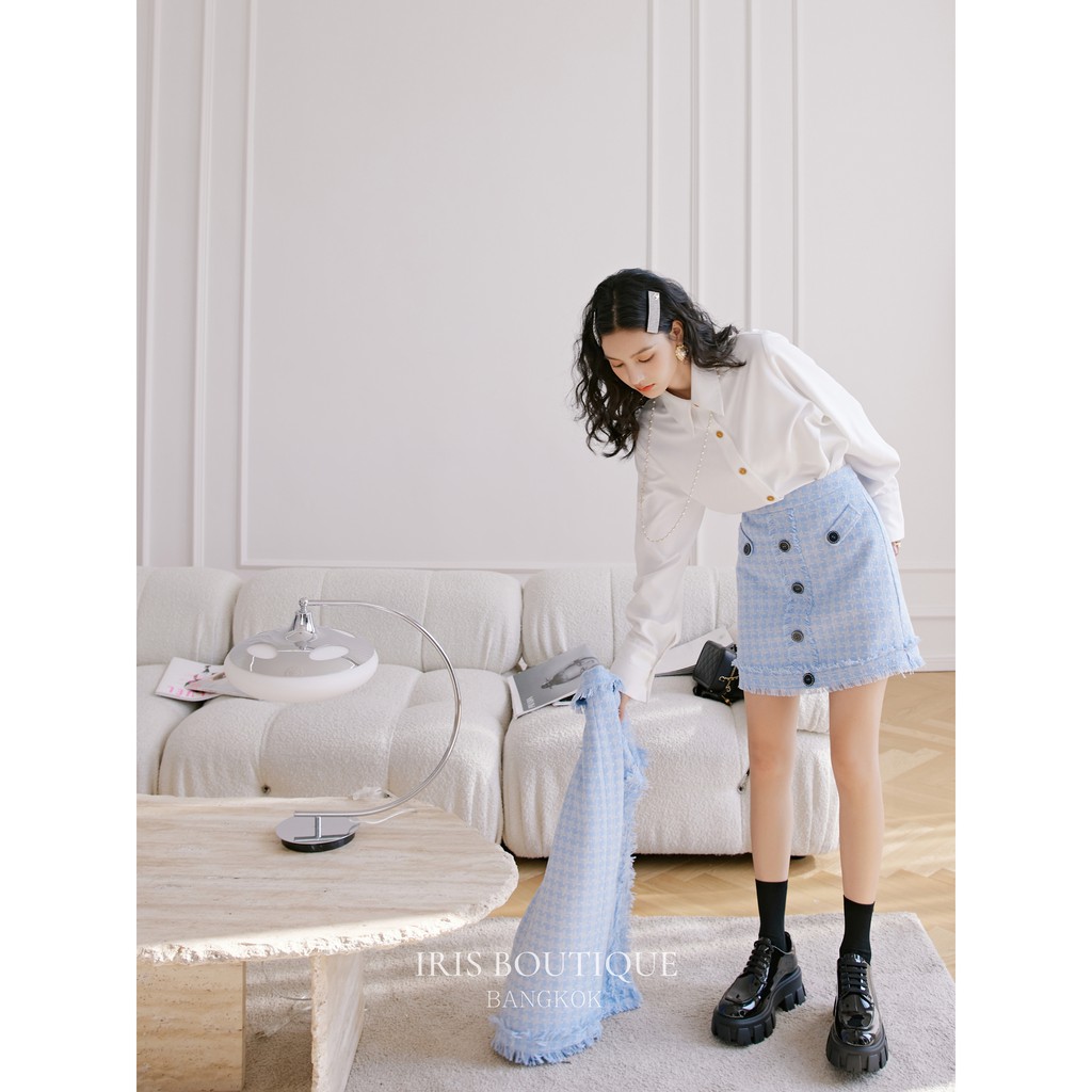 Iris Boutique IS040 White wave -Áo sơ mi