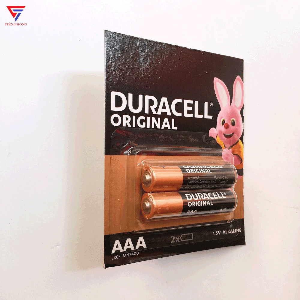 Pin đũa AAA Alkaline Duracell chính hãng - Vỉ 2 viên