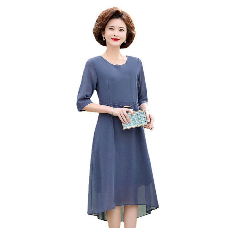 Đầm trung niên sang trọng dự tiệc cho mẹ , cho bà rất tinh tế chỉn chu lịch sự , chất liệu cao cấp , mềm mịn , mát mẻ