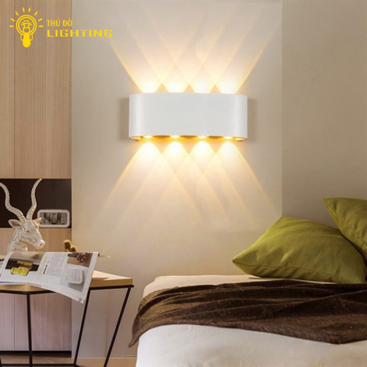 Đèn Hắt Tường 2 Đầu THỦ ĐÔ LIGHTING Ánh Sáng Led Vàng Công Suất 6-8W Chất Liệu Hợp Kim Sơn Tĩnh Điện
