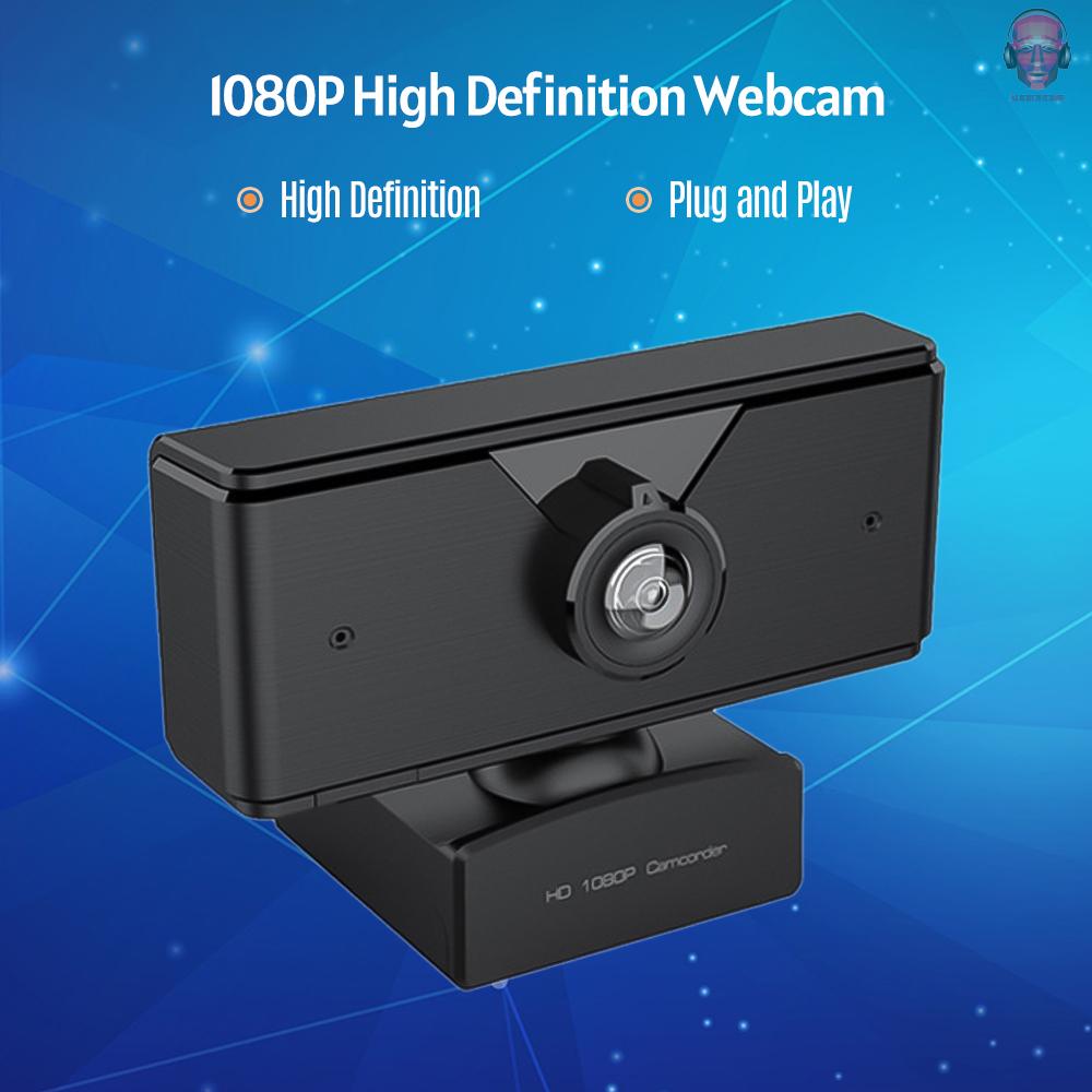 AUDI   1080P High-Definition Webcam Plug and Play PC Camera with Built-in Noise-reducing AUDIcrophone Compatible with Laptop Desktop Computer for live Stream Singing Chatting Online Teaching Conference