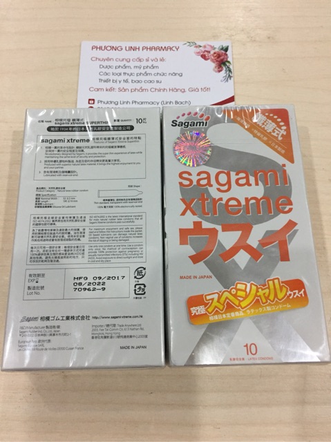 Combo 2 BAO CAO SU SAGAMI XTREME SUPER THIN SIÊU MỎNG