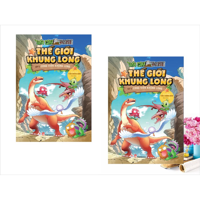 Sách - Trái Cây Đại Chiến Zombie - Thế Giới Khủng Long Tập 2: Công Viên Khủng Long
