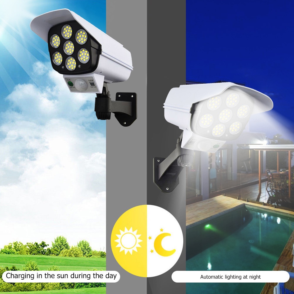 Đèn Led 77 Bóng 77 Bóng Cảm Biến Chuyển Động Sử Dụng Năng Lượng Mặt Trời Chống Thấm Nước Trang Trí Sân Vườn