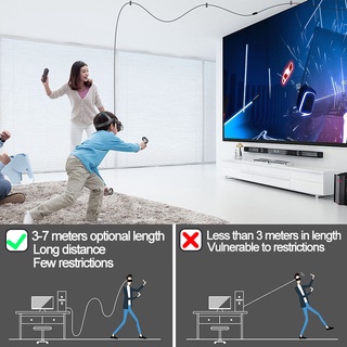 5M Charge Link Cable For Oculus Quest 1 2 Fast USB 3.1 Type C Data Charging link Cable For Oculus Quest2 VR Accessories