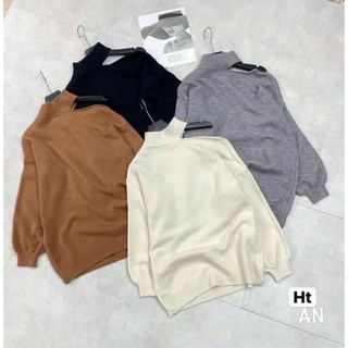 Áo len thụng khoét vai QC