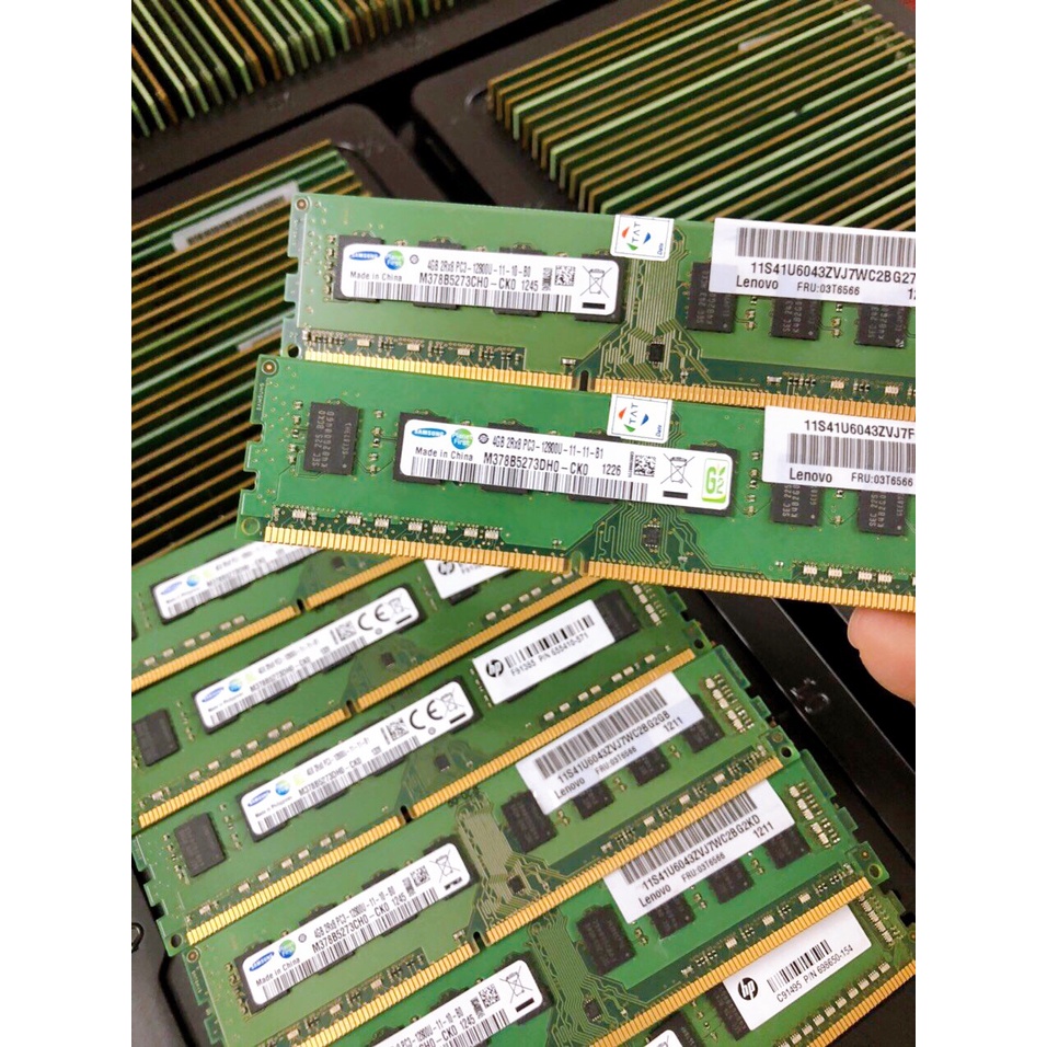 Ram Samsung Hynix Kingston 4GB DDR3 Bus 1600MHz PC3-12800U 1.5V Dùng Cho PC Desktop