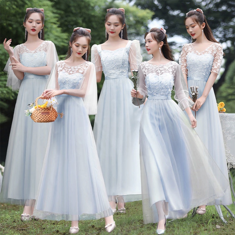 Chân Váy Chữ A Dáng Dài Phong Cách Hàn Quốc Kiểu Mới Cho Phù Dâu