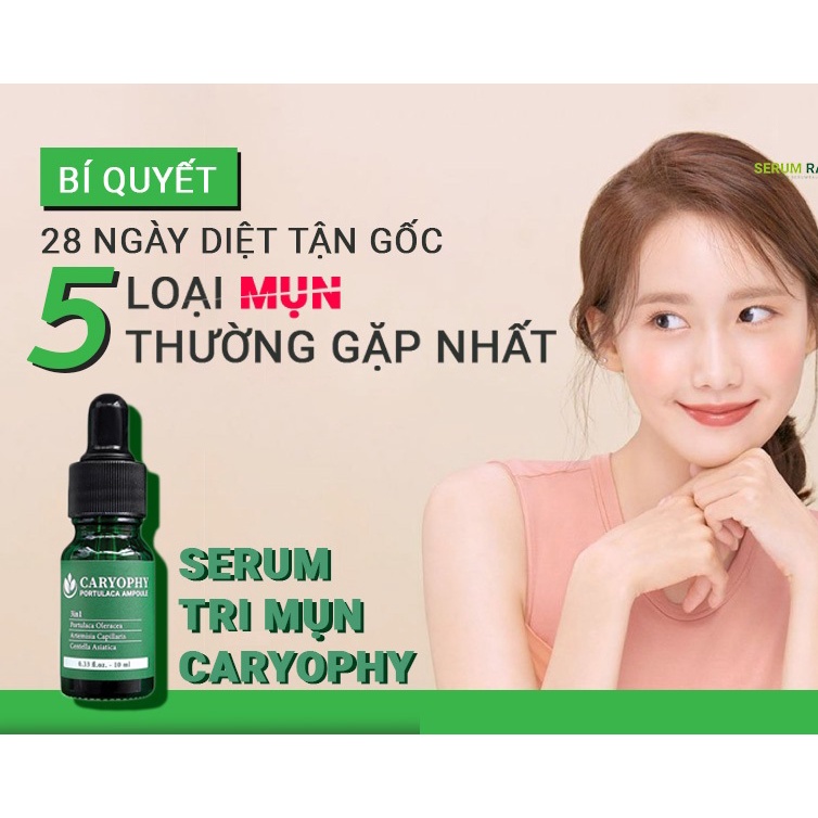 [Chuẩn Auth] Serum  ngăn ngừa mụn và thâm Caryophy Mụn Ẩn,Mụn Đầu Đen -KiwiOffical - Ộp Cosmetics