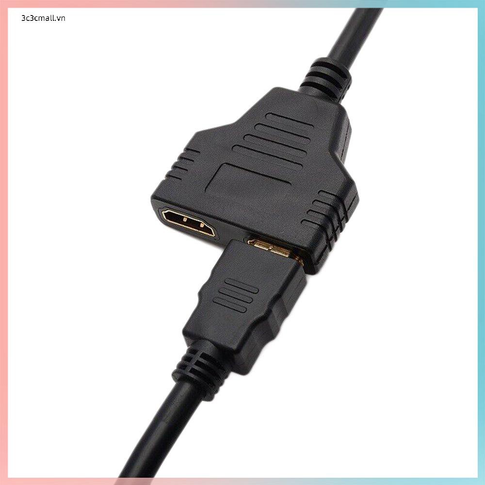 ✨chất lượng cao✨1080P HDMI-Compatible Port Male To 2 Female 1 In 2 Out Adapter Converter
