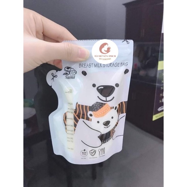 Túi trữ sữa Sami 100ml - 250ml