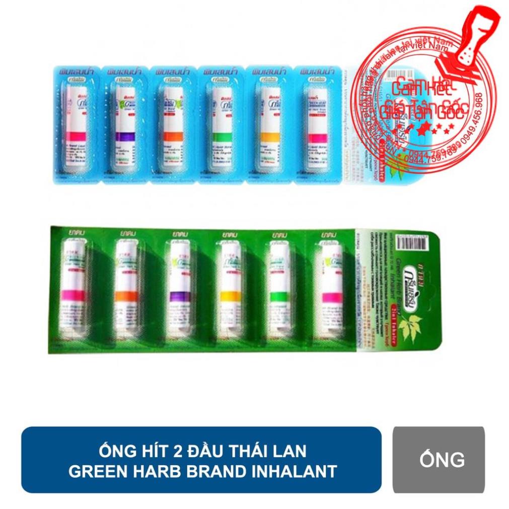 Ống hít mũi 2 đầu thái lan Green Herb Brand Inhalant thái lan