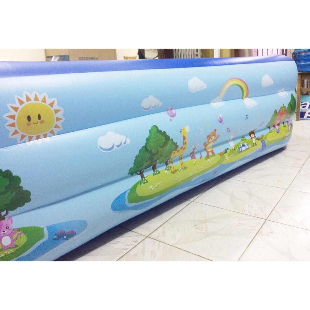 Bể bơi 1m6 3 tầng có đáy chống trượt- 160x120x60 cm