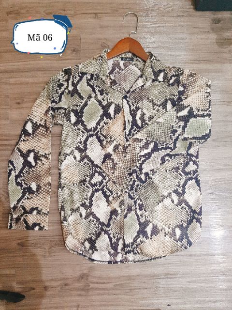 Áo Sơmi Họa tiết 8 màu Hàng QC