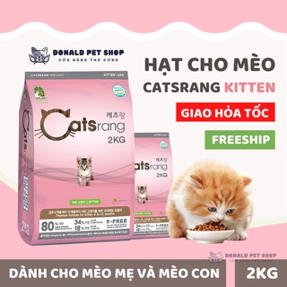 Hạt Catsrang Kitten thức ăn mèo con từ 3 - 12 tháng tuổi, hạt dinh dưỡng cho mèo con Donald Pet Shop