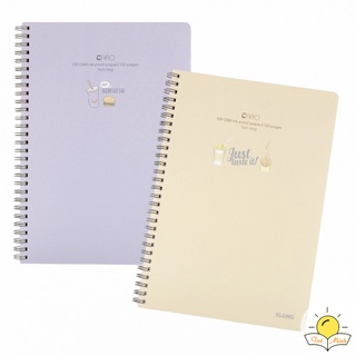  Vở Klong B5 120 trang caro lò xo kép bìa nhựa - Sổ Klong MS 575