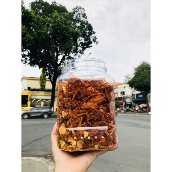Khô gà cháy tỏi Ông Béo 500gr, Nhà Làm, Ngon như khô bò. | BigBuy360 - bigbuy360.vn
