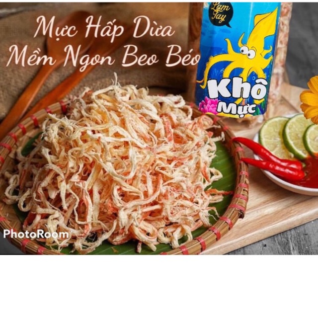 ✅ [HÀNG CÓ SẴN] KHÔ MỰC HẤP DỪA XÉ SỢI LÂM TÂY 300gr- Cực ngon cực mê 💥 | BigBuy360 - bigbuy360.vn
