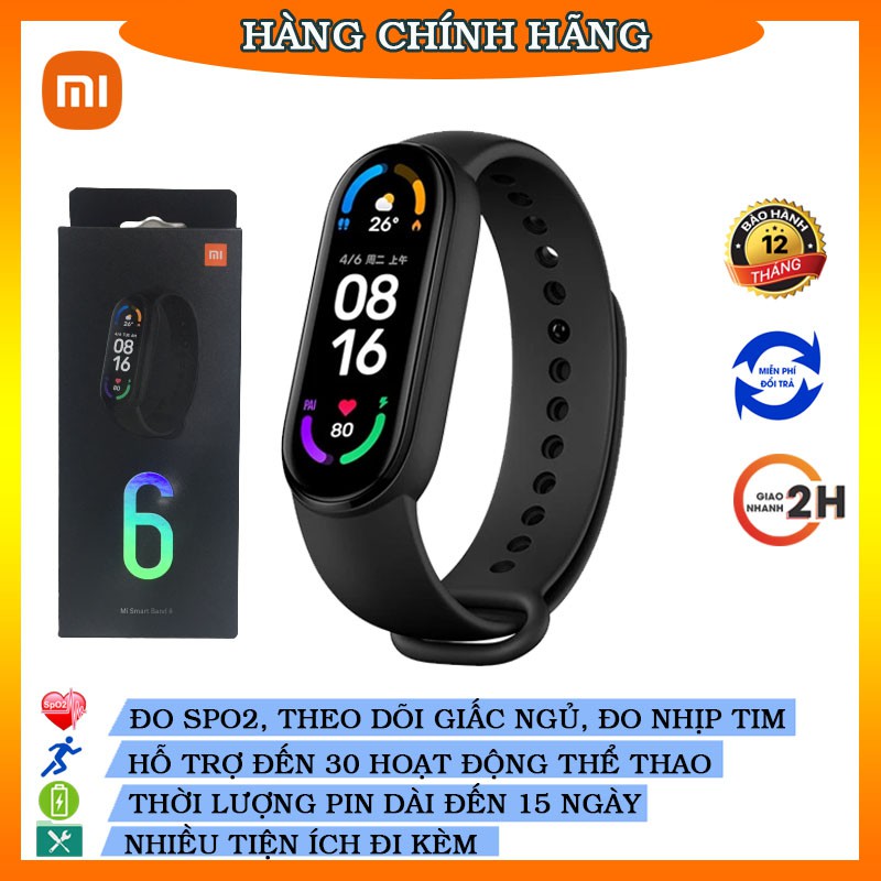 Miband 6 vòng đeo tay thông minh Xiaomi Mi Band 6- Đồng hồ Mi Band 6 bản quốc tế