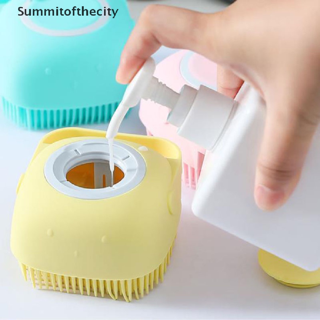 Summitofthecity Bàn Chải Tắm Bằng Silicon Có Thể Thay Thế Cho Thú Cưng