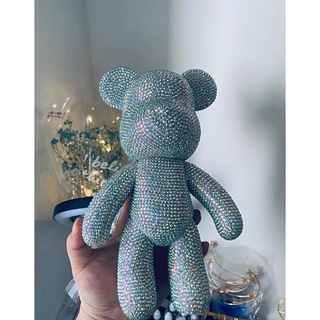 Gấu đính đá size 23cm - ĐÃ ĐÍNH SẴN
