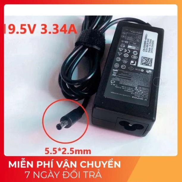 [BH 12TH] Sạc ADAPTER DELL 19V-3.34A Đầu kim nhỏ (65w) ZIN